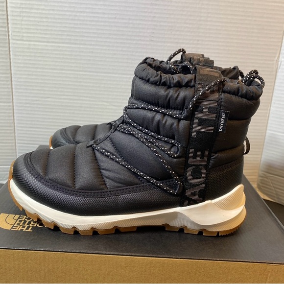 NEW! The North Face Womens ThermoBall Lace Up Waterproof Boots Black Size 11 - Picture 4 of 9